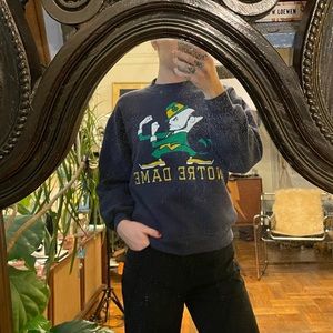 Rare vintage Notre Dame crew neck sweatshirt in perfect condition